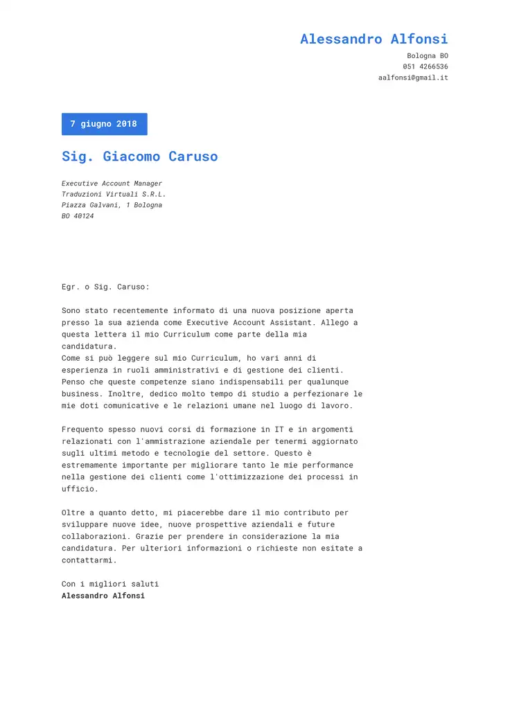 CV template Cosmopolita