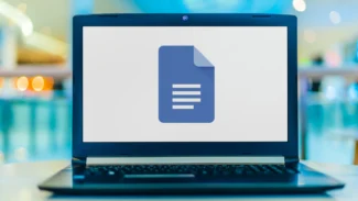 portatile con immagine di google docs